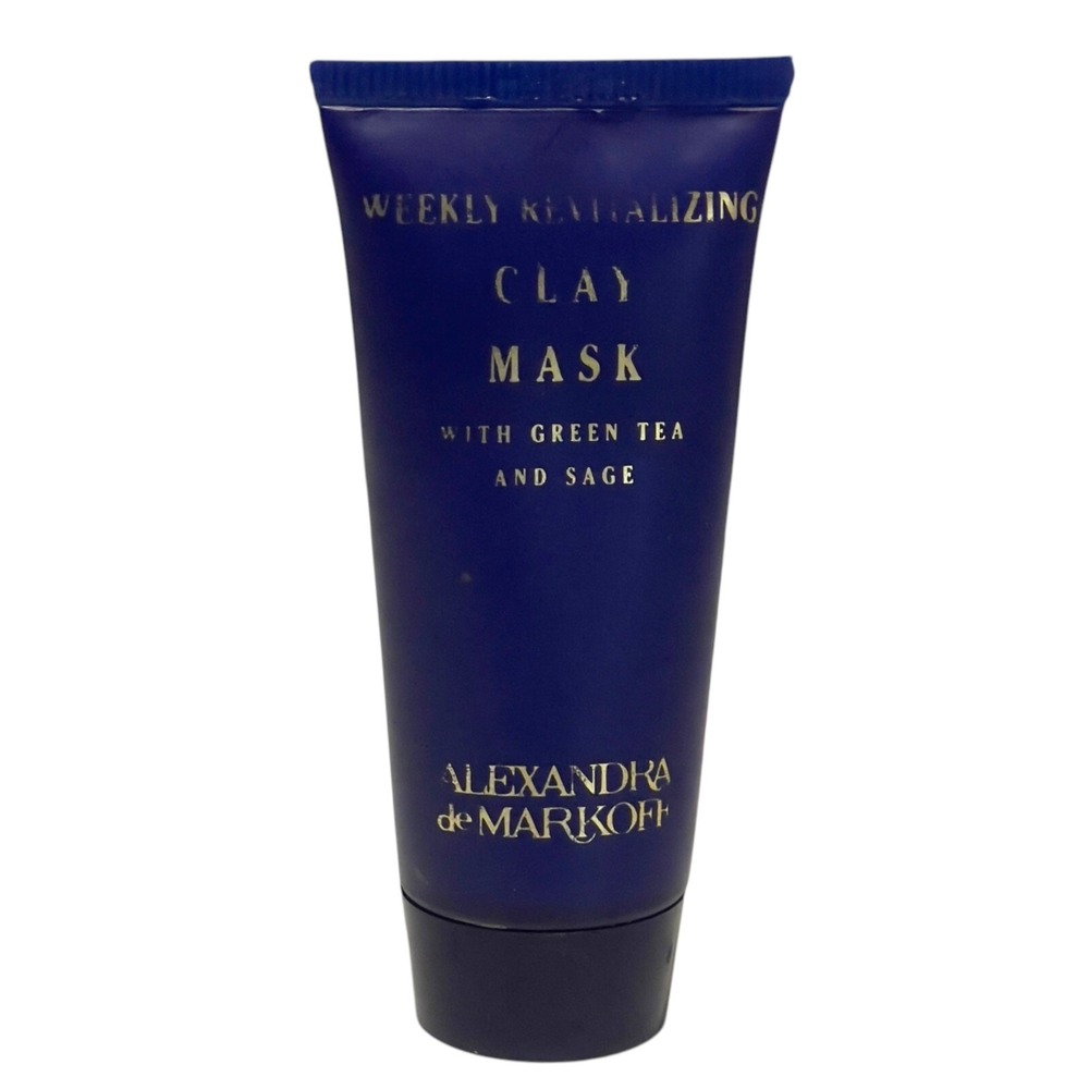 Alexandra De Markoff Weekly Revitalizing Clay Mask Green Tea and‎ Sage .5 Oz NOS
